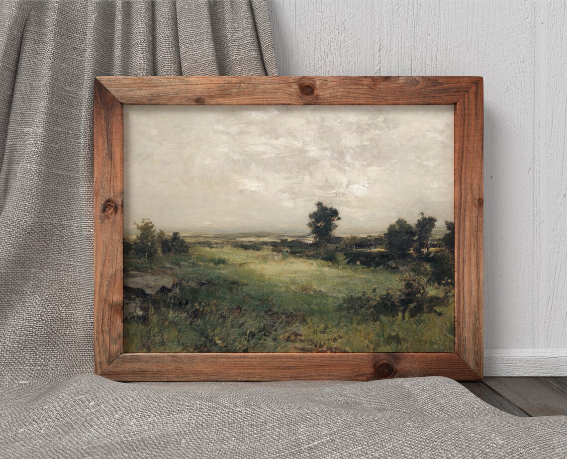 Valley Region Landscape Vintage Wall Art Print - Image 3