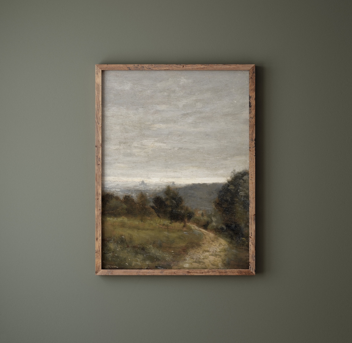 Footpath Vintage French Landscape Art Print - Image 4