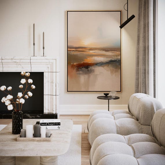Fiery Horizon At Sunset Artwork Wall Art