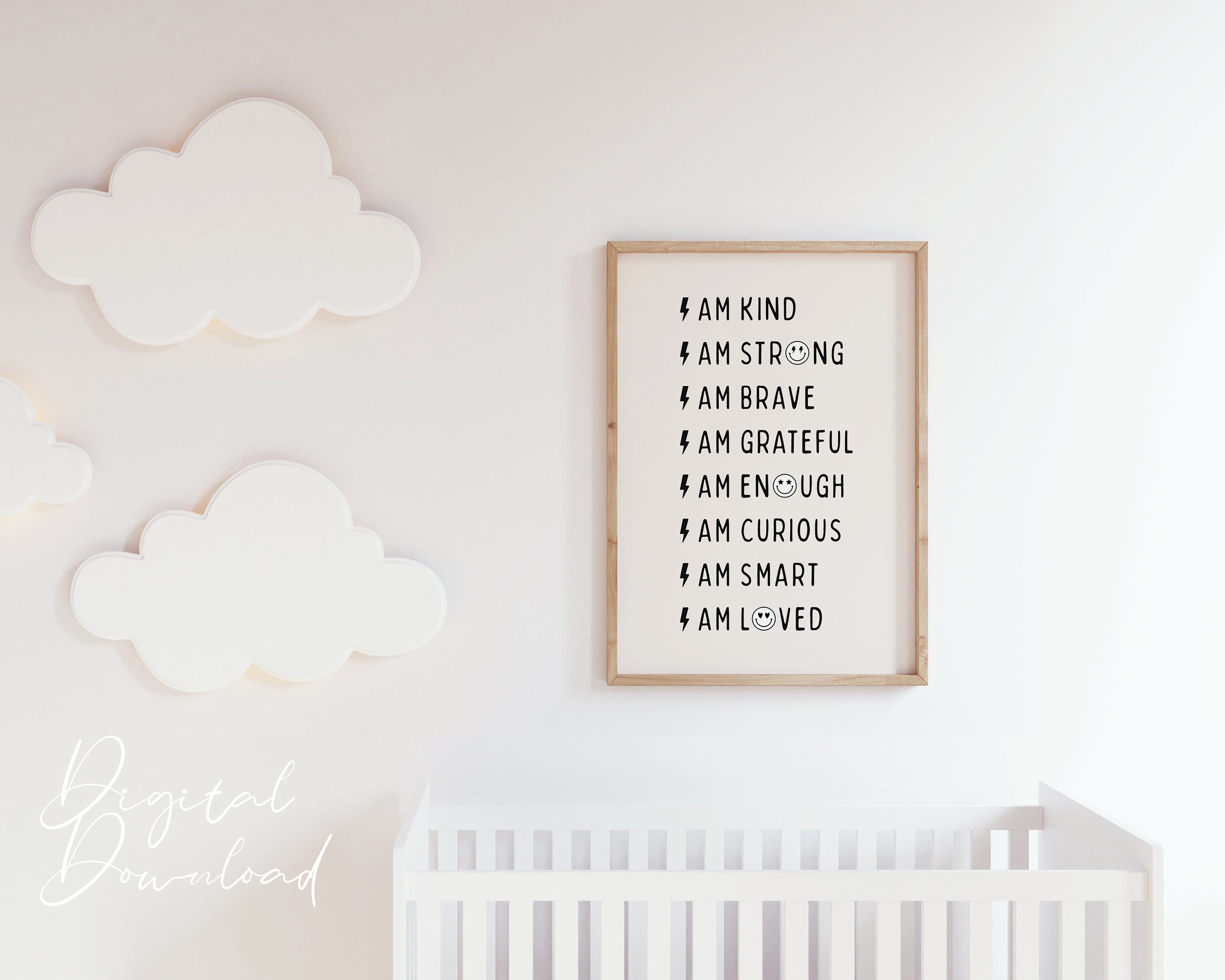 Affirmations for Nursery Decor, Retro Kids Art Print - Image 4