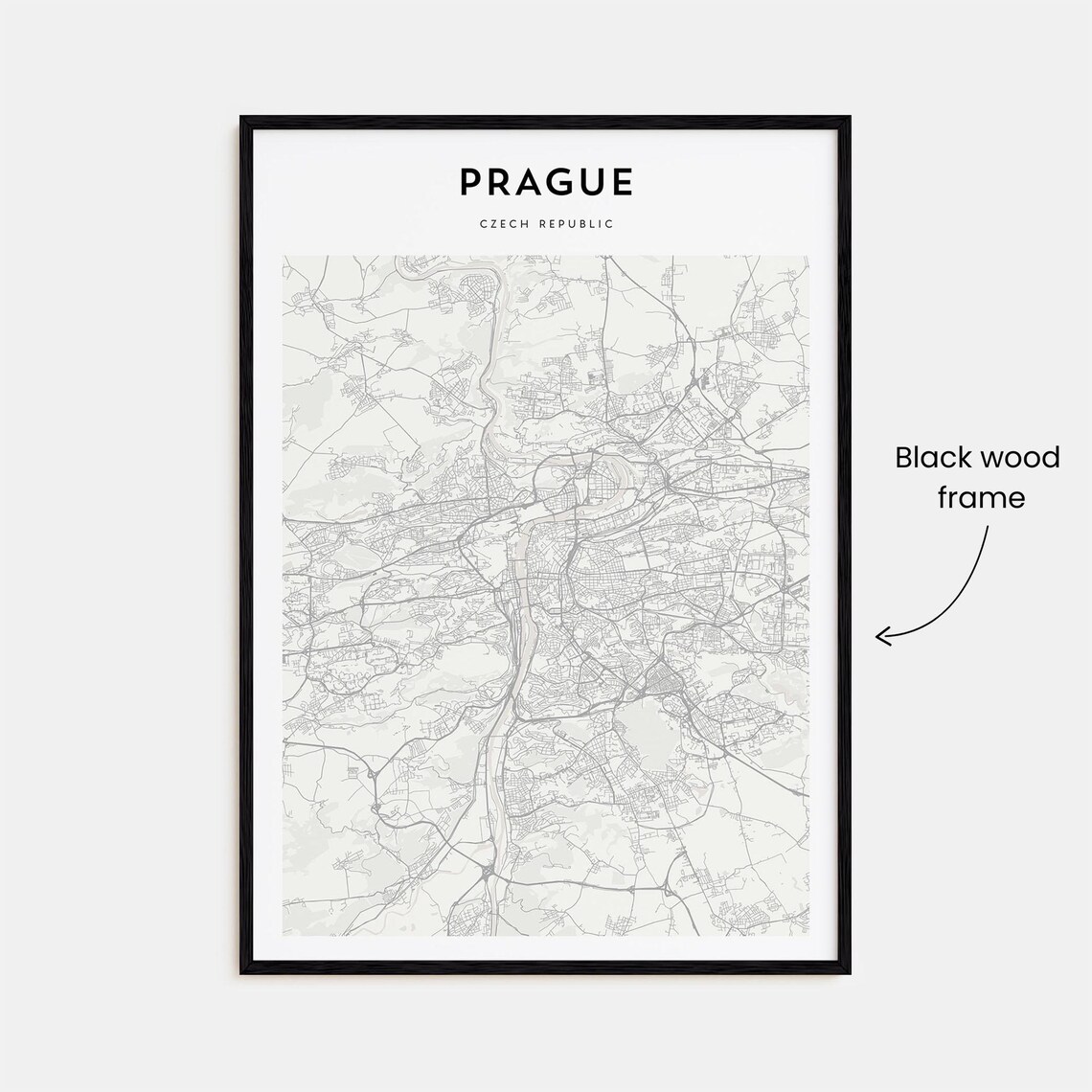 Prague Personalized Map Art, Travel Poster Print - Image 3