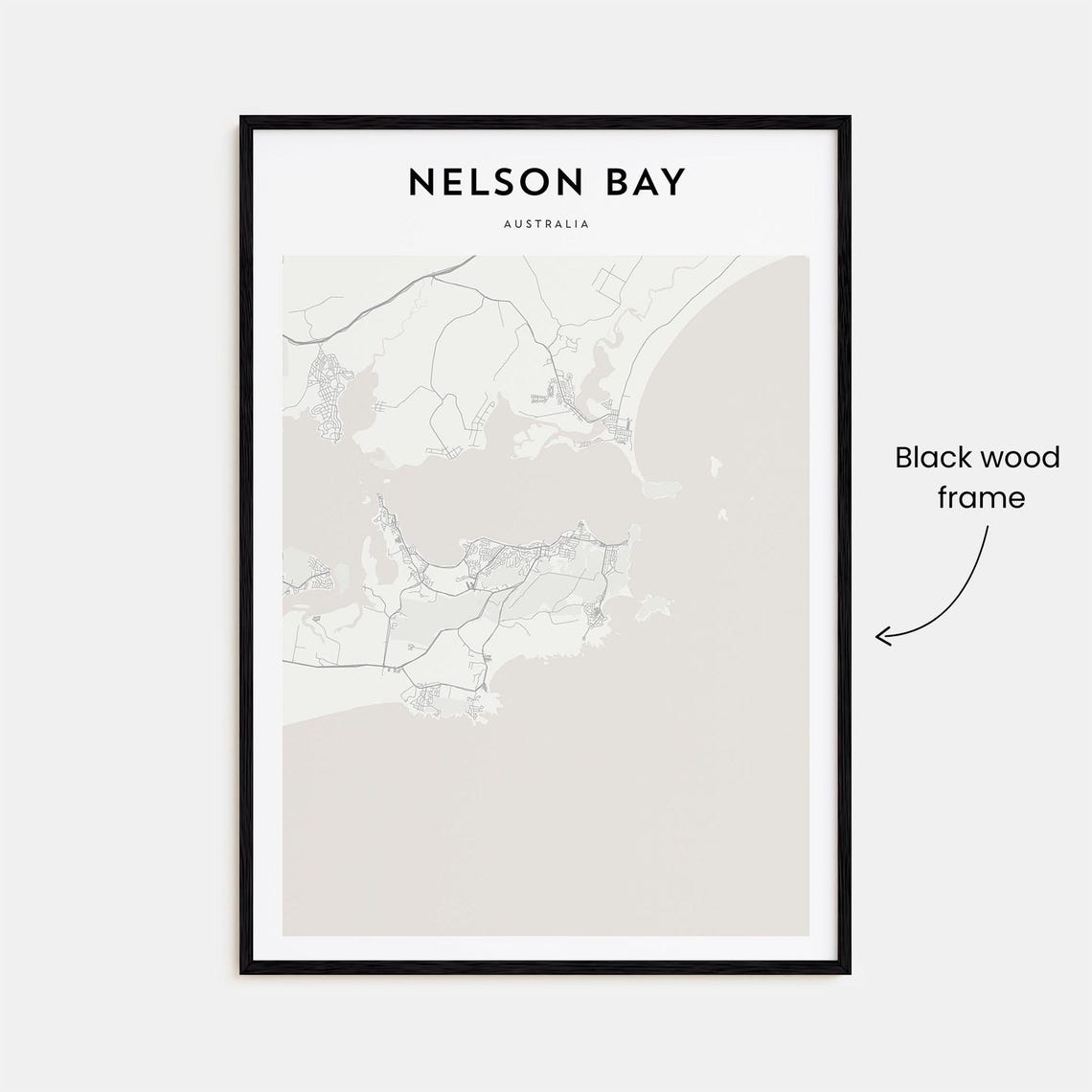 Nelson Bay Australia Minimalist Coastal Map Seaside Escape Poster - Image 3