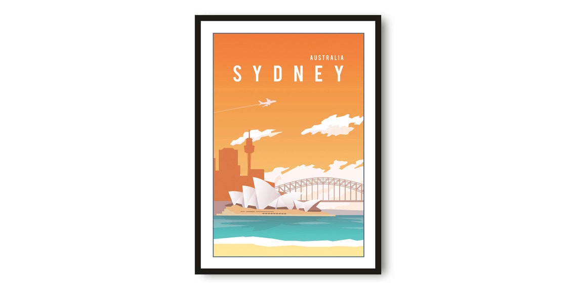 Sydney Opera House Print Travel Poster