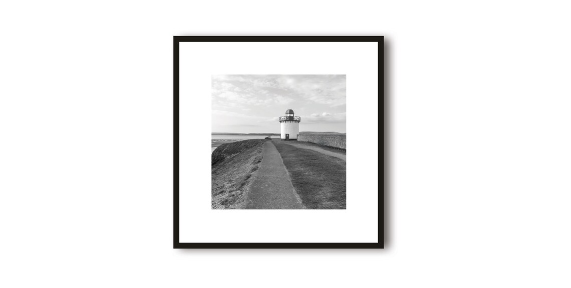 Burry Port Lighthouse at the End of the Breakwater Photo Art Print