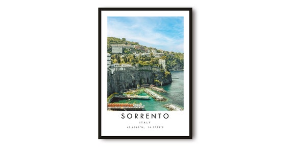 Sorrento City Minimalist Travel Poster