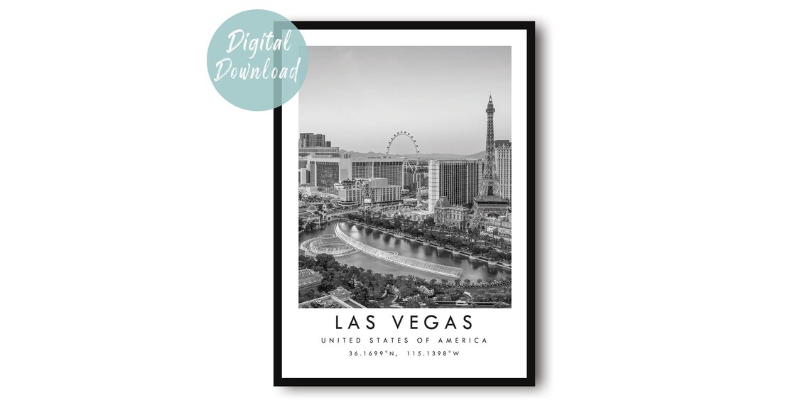 Las Vegas Travel Poster, USA Travel Destination