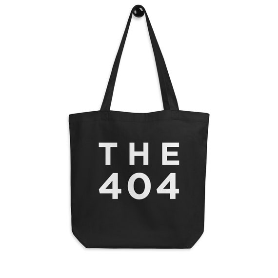 The 404 Tote Bag Atlanta Area Code Eco Conscious Cotton Bag Georgia Gifts Minimalist Gift Ideas