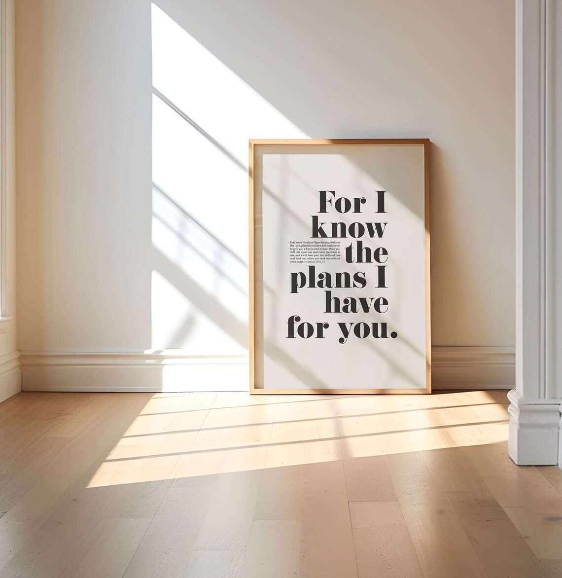 Jeremiah 29:11 Scripture Art, Christian Wall Print - Image 4