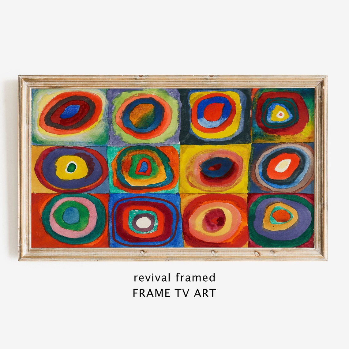 Wassily Kandinsky Concentric Circles Color Study Abstract Art Poster