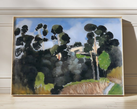 Henri Matisse Landscape Art Print Modern Colourful Scenic View Botanical Impressionist Painting Famous Gallery Wall Art Gift For Her