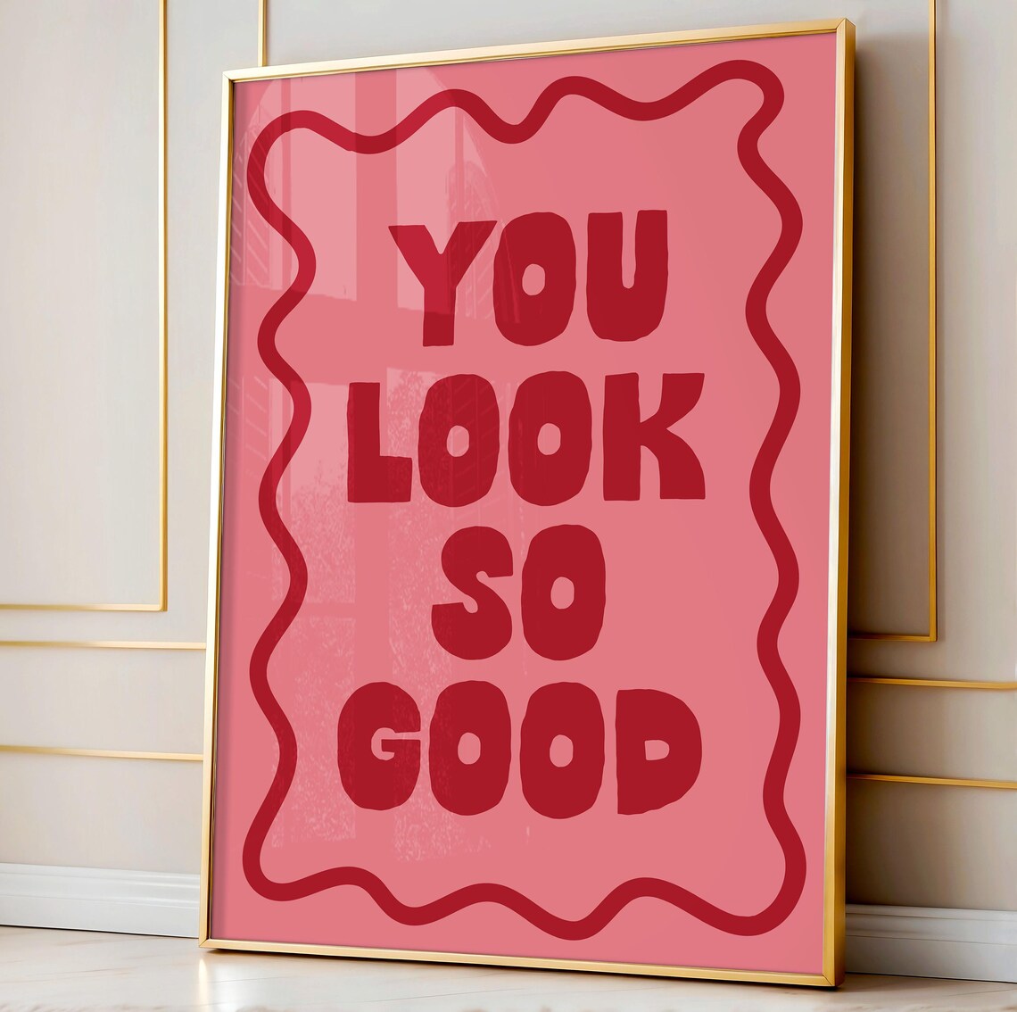 You Look So Good Art Print, Girly Coquette Decor - Image 2