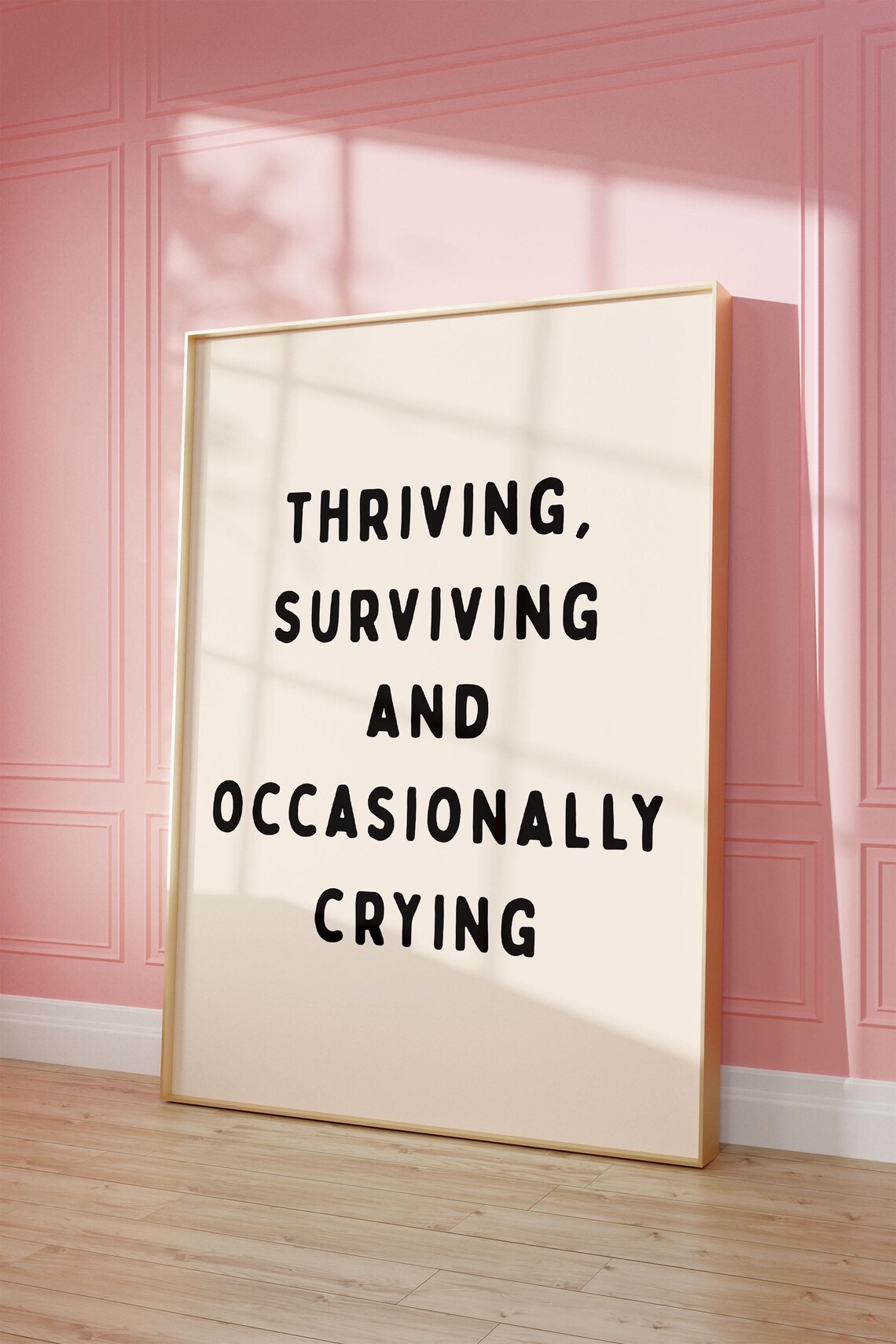 Thriving Surviving And Occasionally Crying Art Print - Image 2