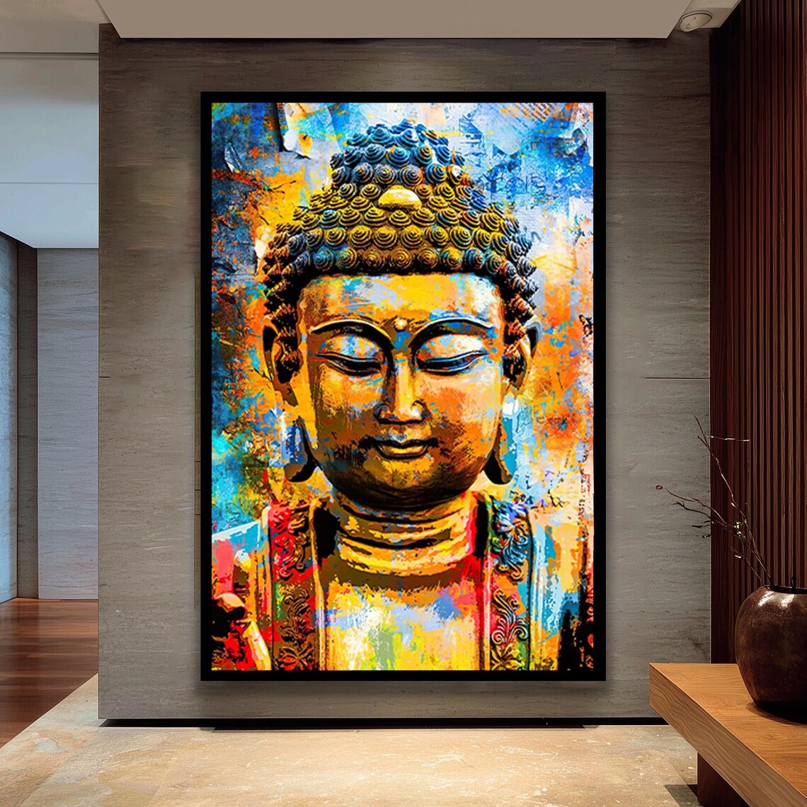 Buddha Wall Art, Mindfulness And Meditation
