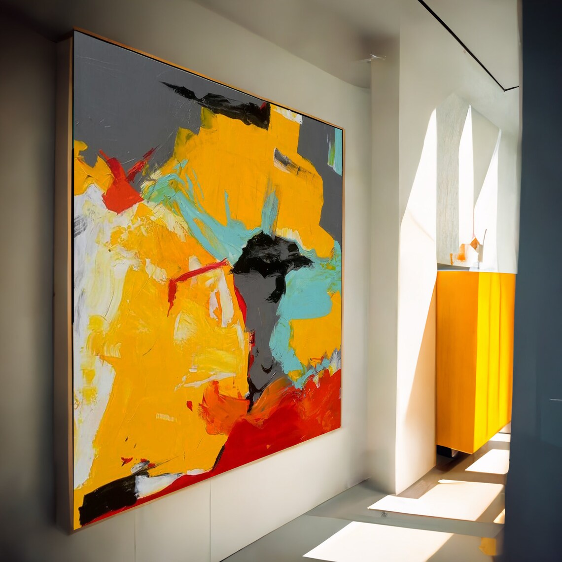 Abstract Landscape Oil Painting Wall Art Print