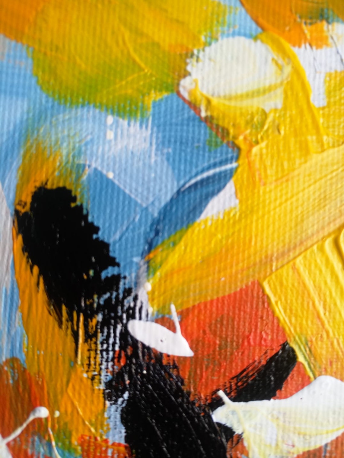 Vibrant Yellow And Orange Abstract Energy Painting By Ron Deri Poster - Image 2