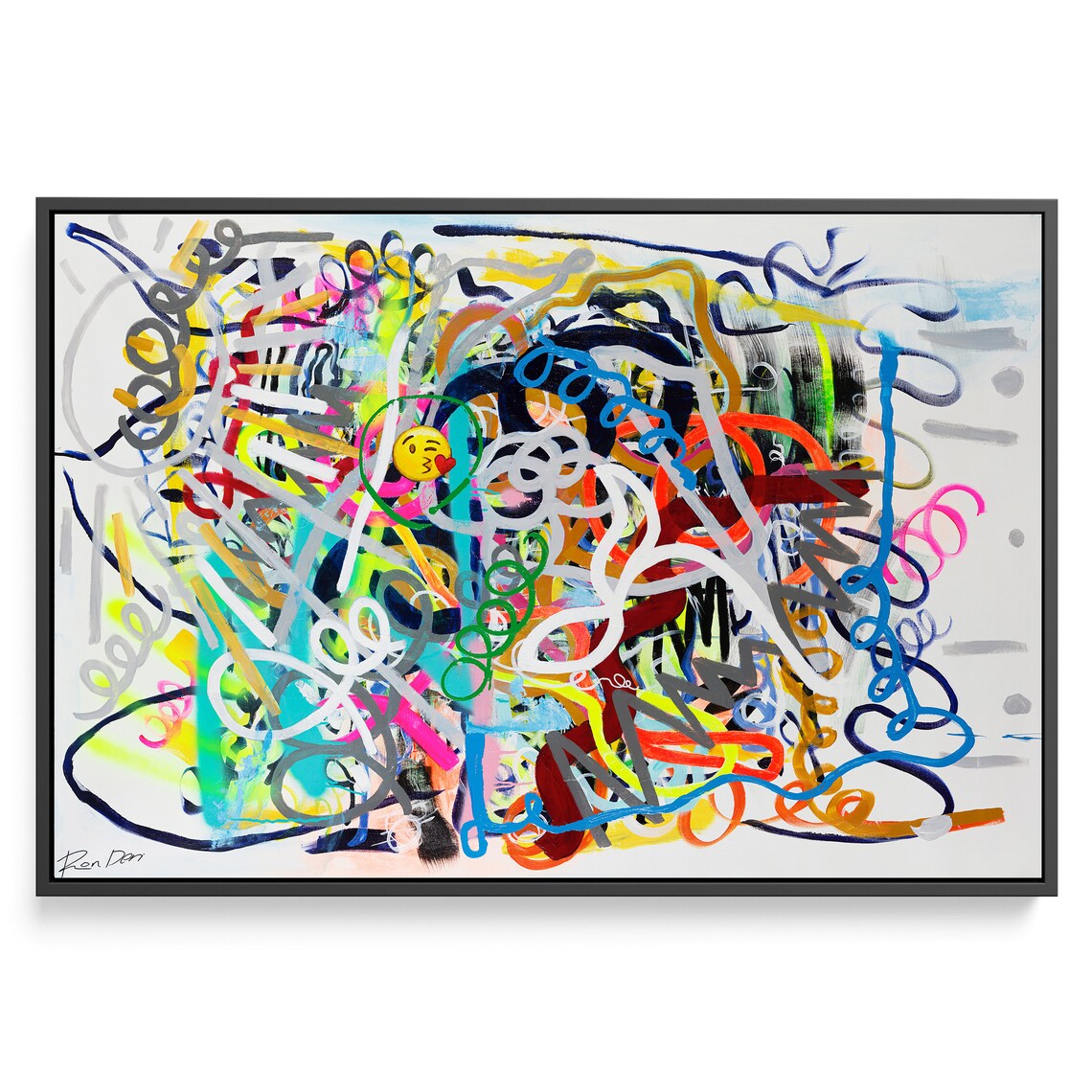 Colorful Abstract Art Print, Maximalist Eclectic Decor - Image 4