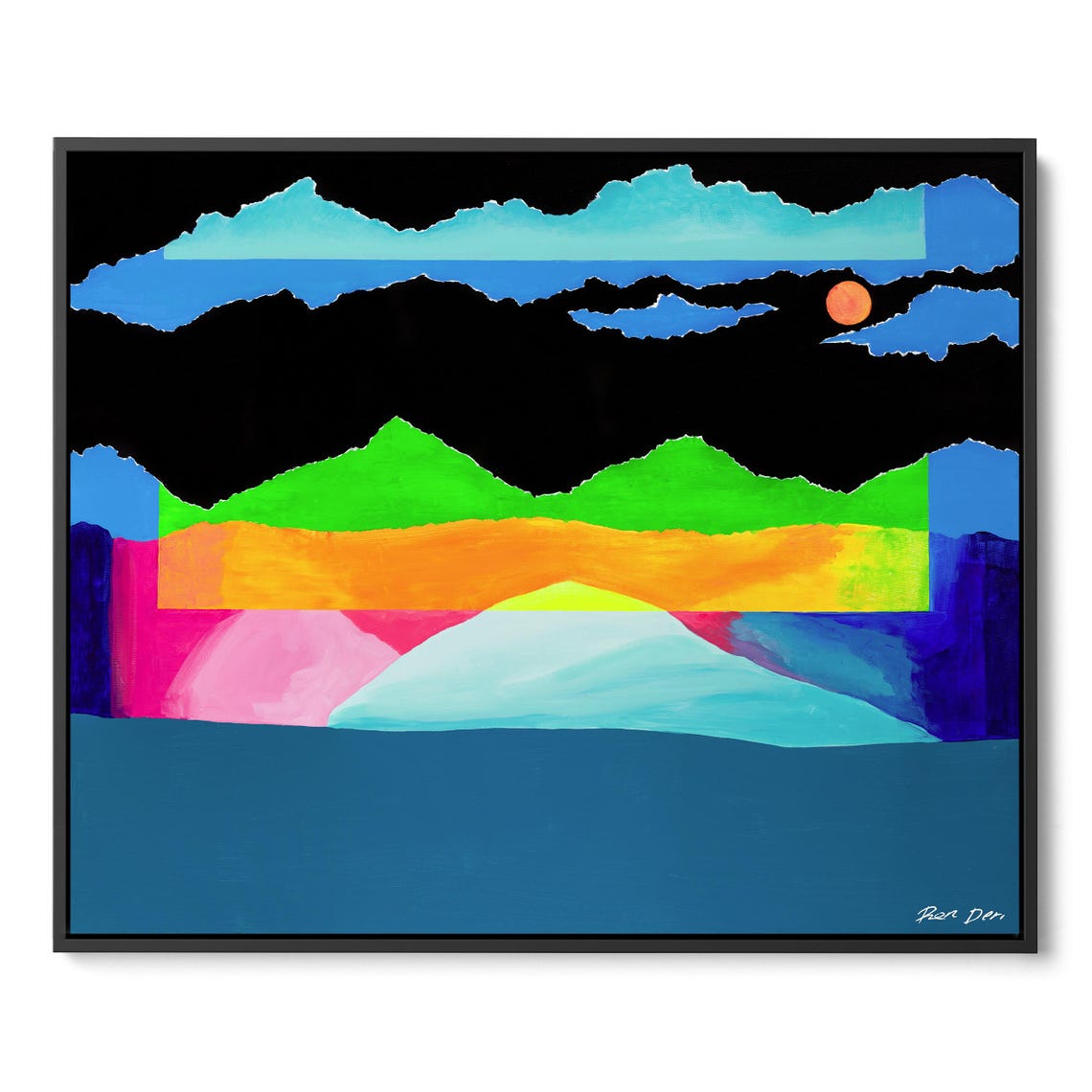 Abstract Landscape Art Bold Modern Wall Decor For Home Or Office Colorful Abstract Painting Living Room Wall Art Art Prints - Image 4