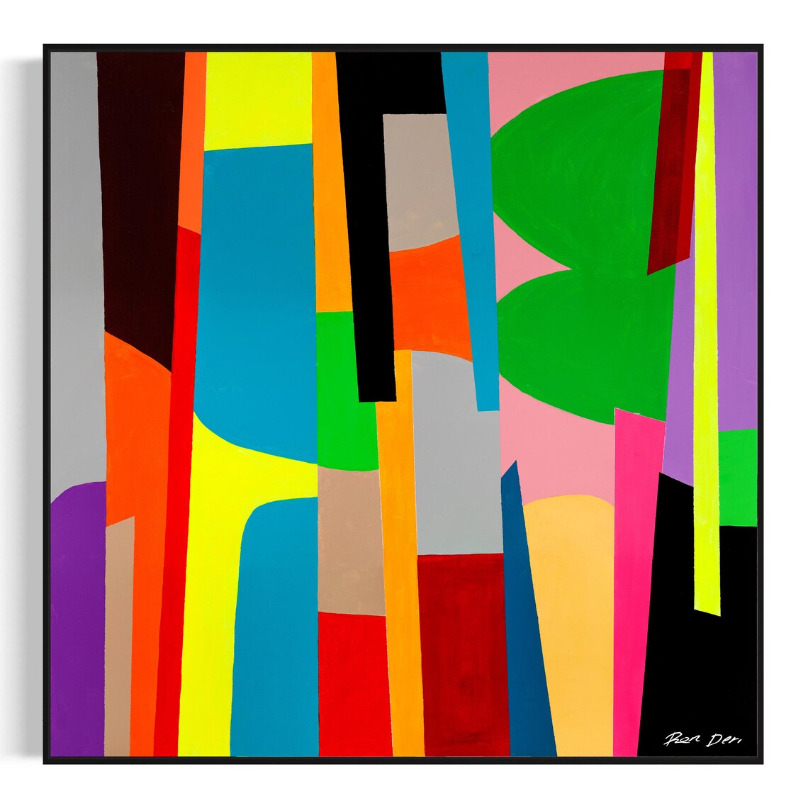 Urban Symphony Geometric Abstract Art Print - Image 4