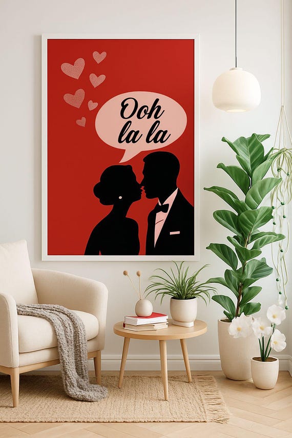 Ooh La Modern Minimalist Wall Art Poster