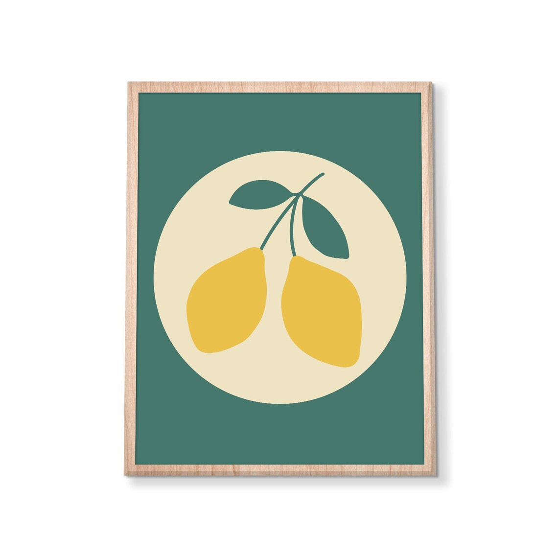 Lemons Wall Art Fruits Print Kitchen Wall Art Lemons Poster Cute Modern Boho Print Bohemian Kitchen Decor Instant - Image 3
