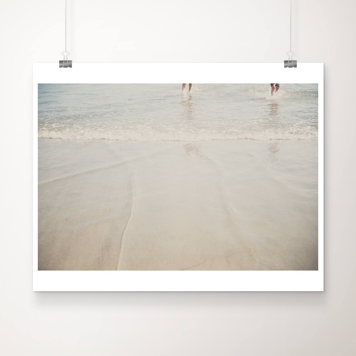 Coronado Beach Soft Shoreline Waves San Diego Ocean Travel Poster