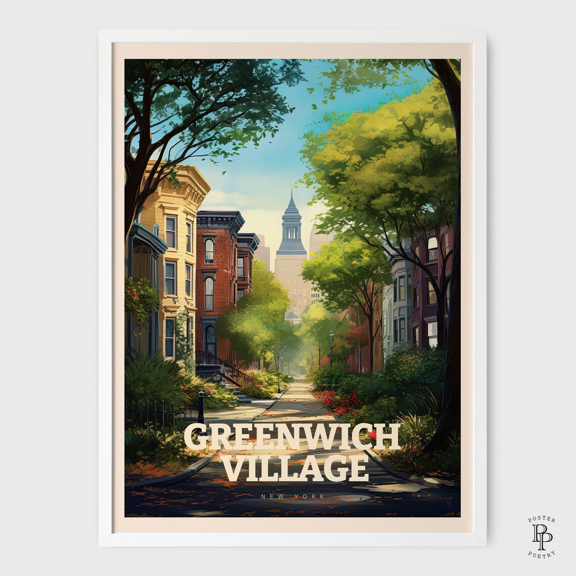 Greenwich Village New York Retro Travel Poster - Image 2