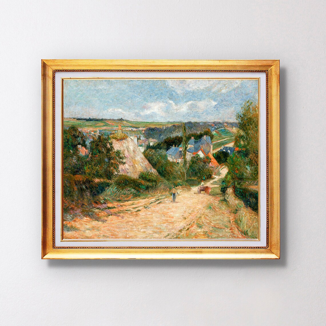 Paul Gauguin Entrance to the Village of Osny Rural Street Scene Poster