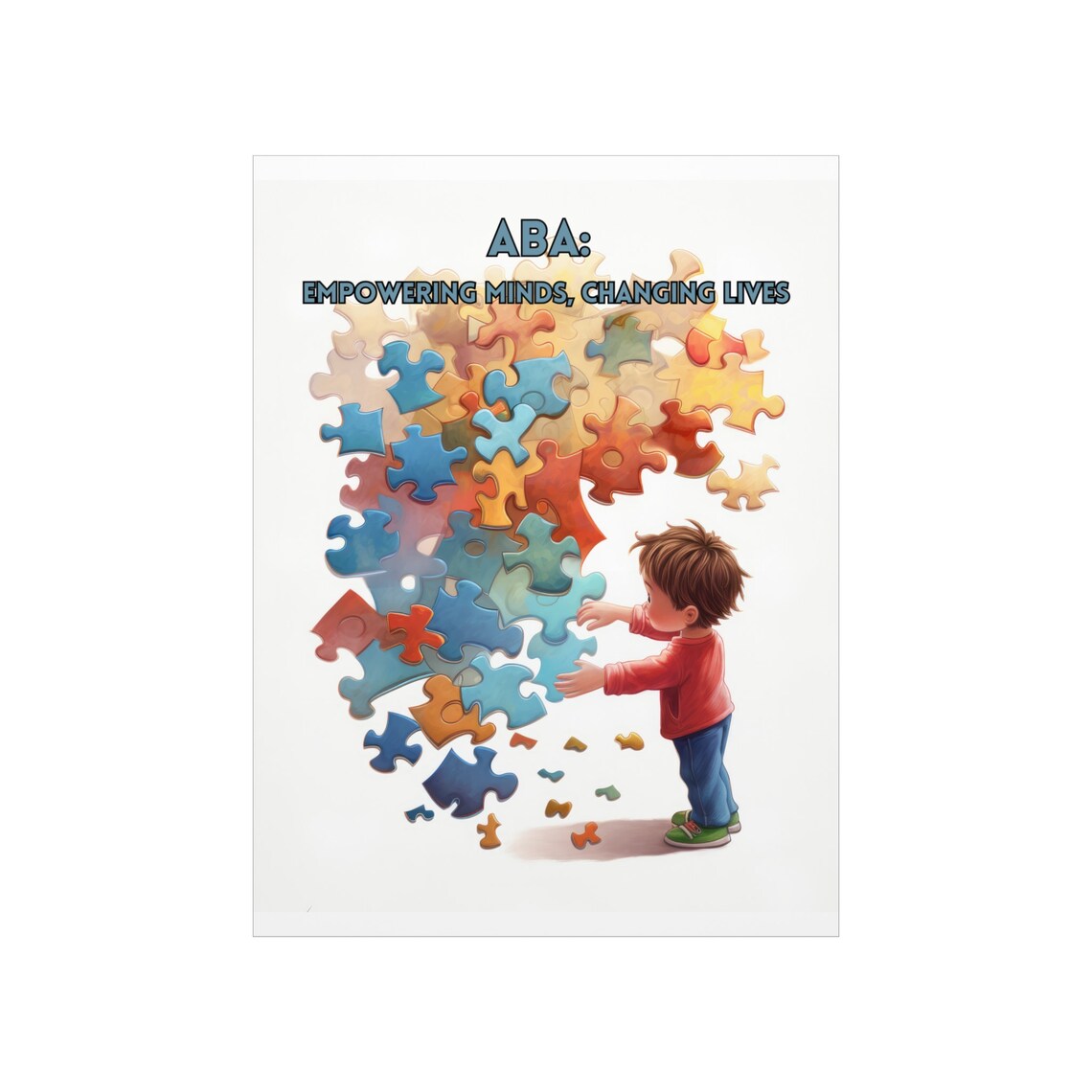 Applied Behavior Analysis Autism Support Art Print - Image 5