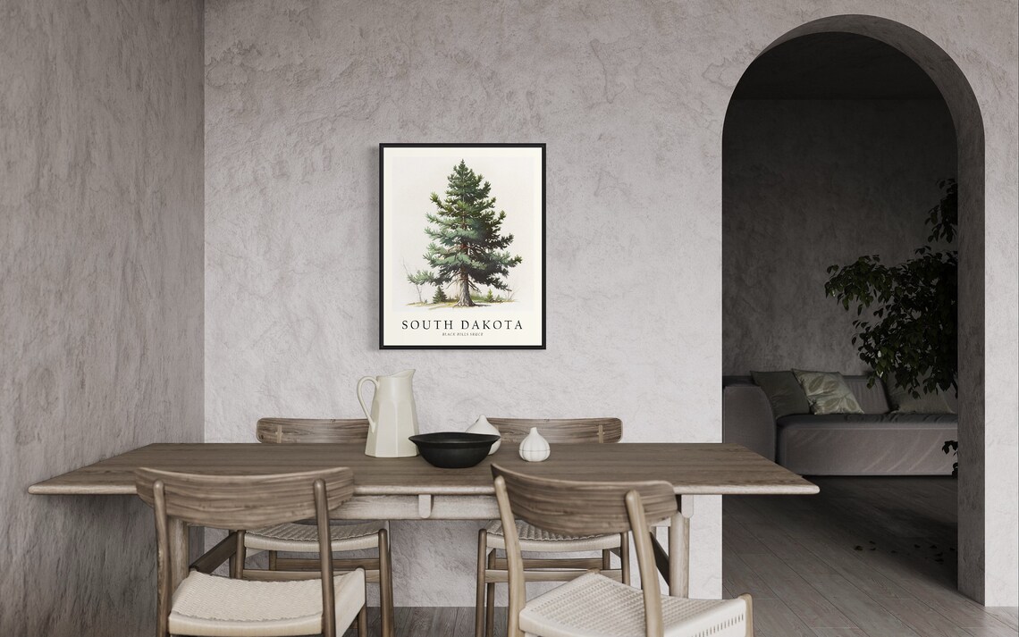 South Dakota State Tree, Black Hills Spruce Art Print - Image 3