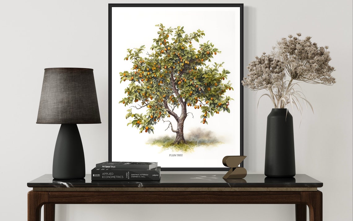Plum Tree Art Print Plum Tree Wall Art Poster - Image 2