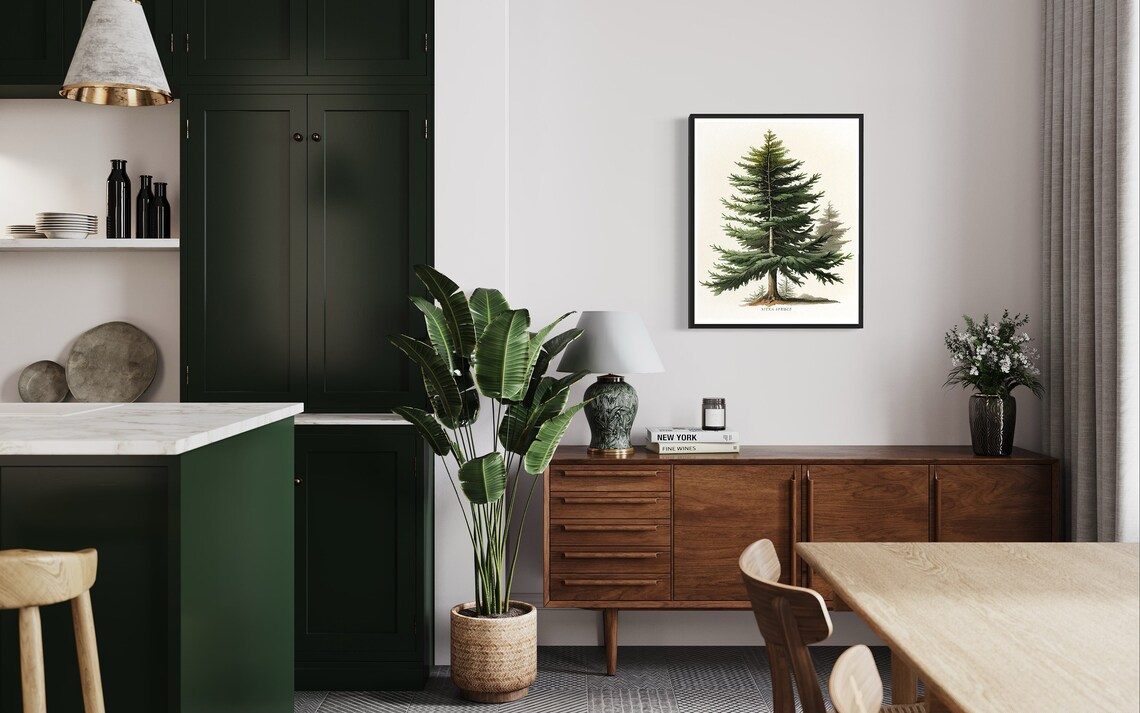 Sitka Spruce Tree Art Print, Forest Subject - Image 2