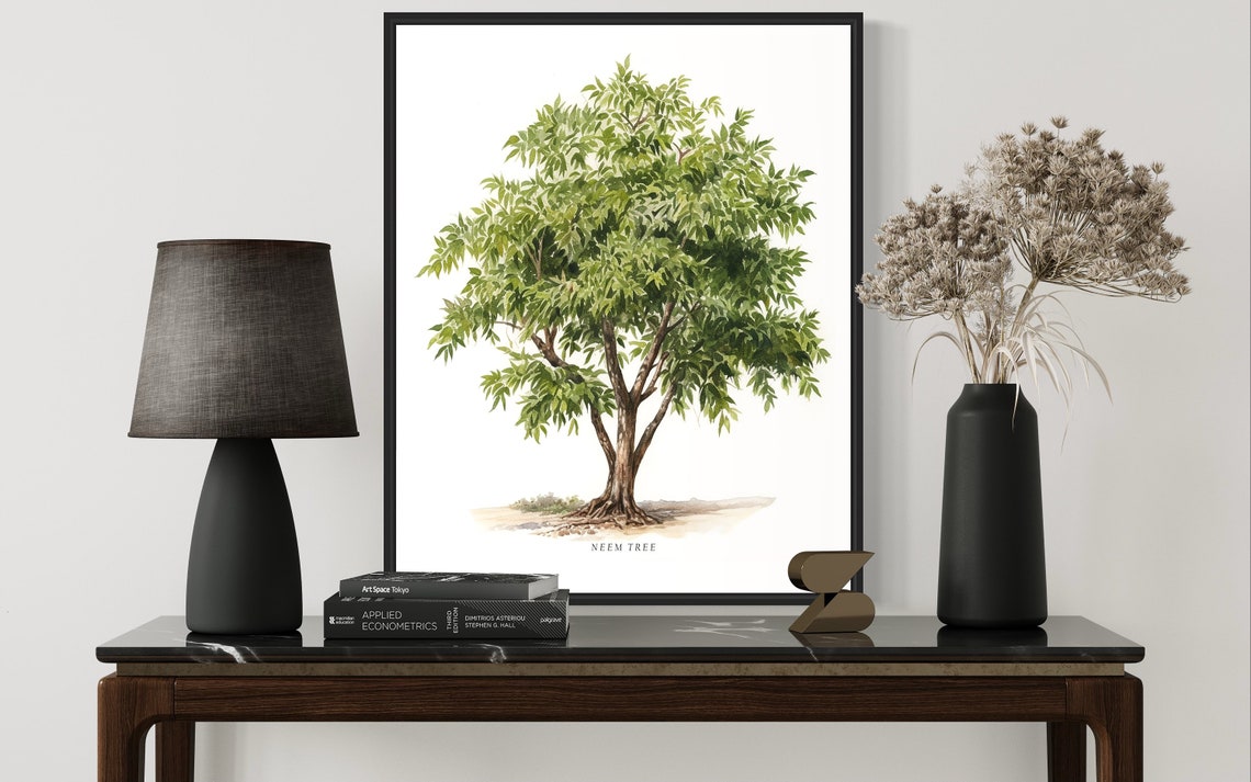 Neem Tree Art Print Neem Tree Wall Art Poster - Image 3