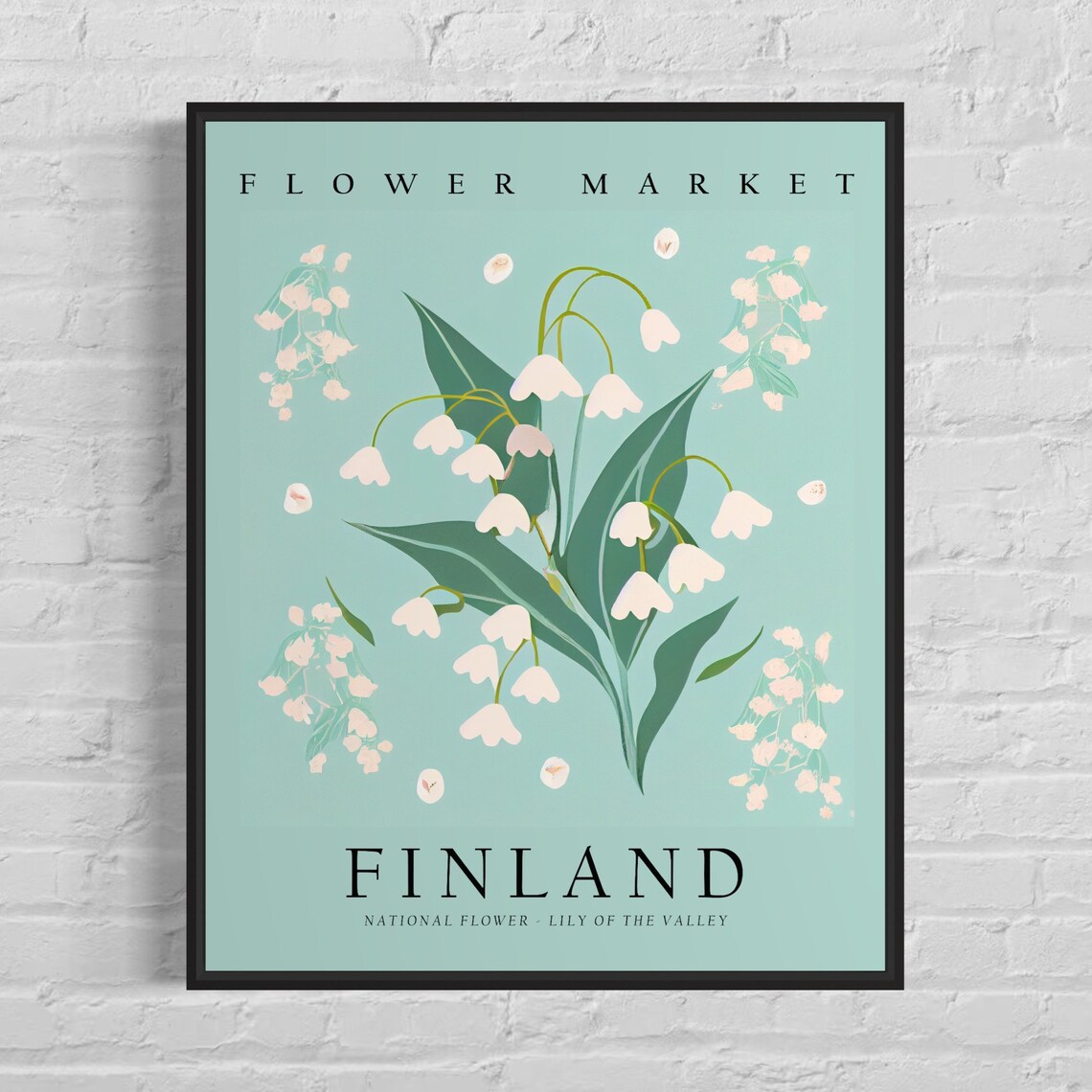 Finland National Flower Lily Of The Valley Art Print