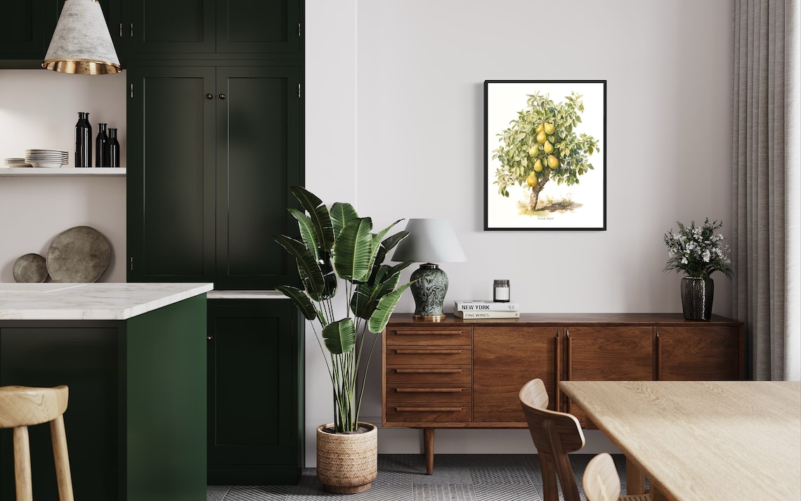 Pear Tree Art Print, Nature-Inspired Wall Art - Image 2