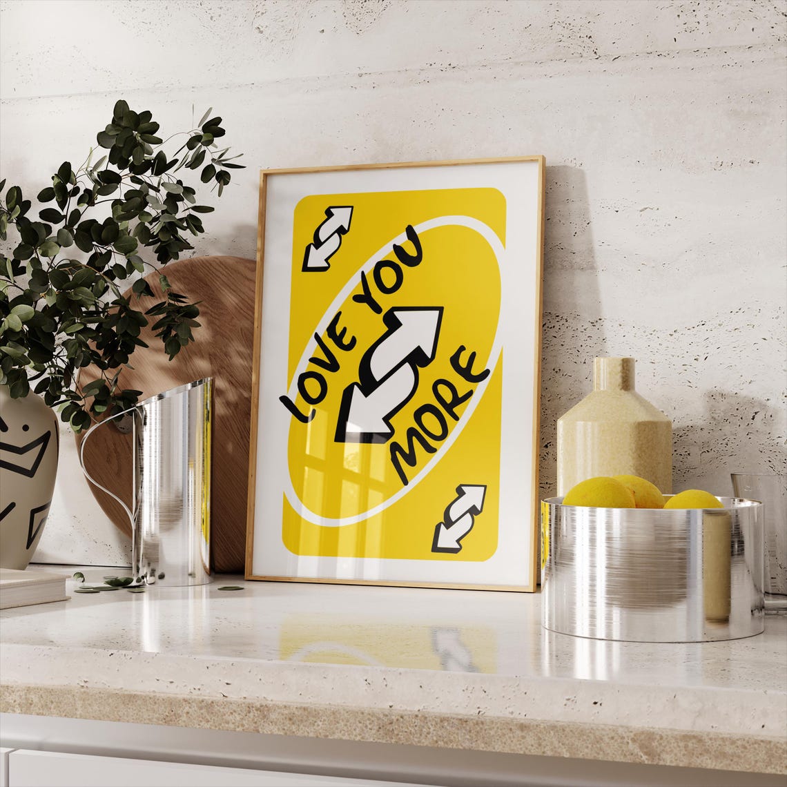Love You More Retro Valentine Art Print