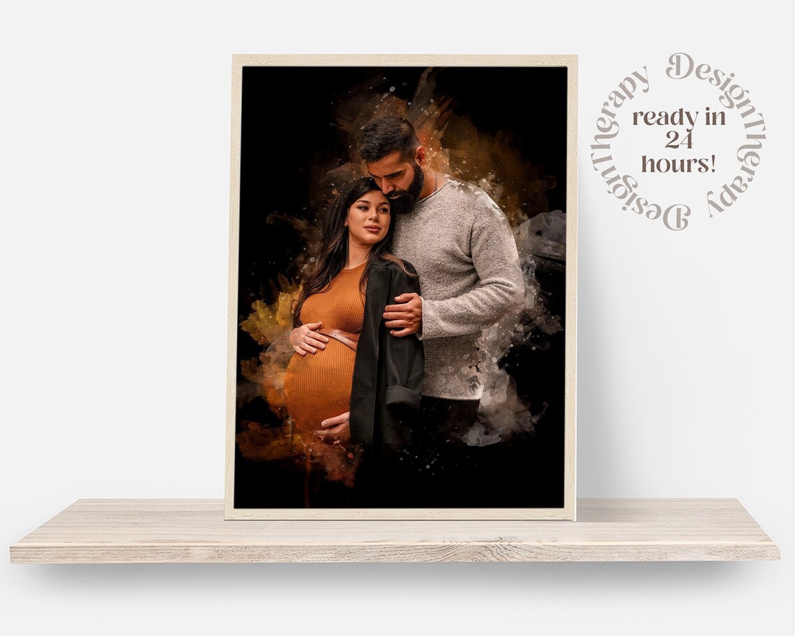 Watercolor Portrait Art, Personalized Portrait Print