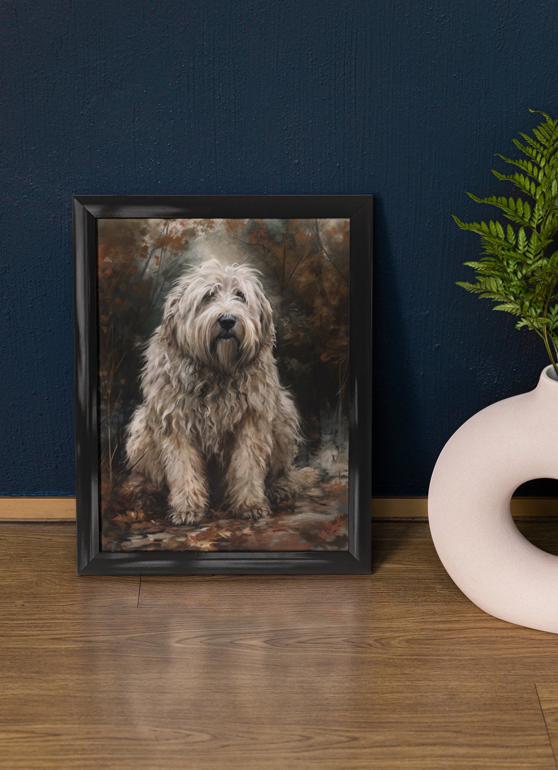 Komondor Dog Art Print Dog Wall Art Animal Art Print Animal Art Poster Dog Lover Gift Colorful Animal Wall Art Cool Dog Art