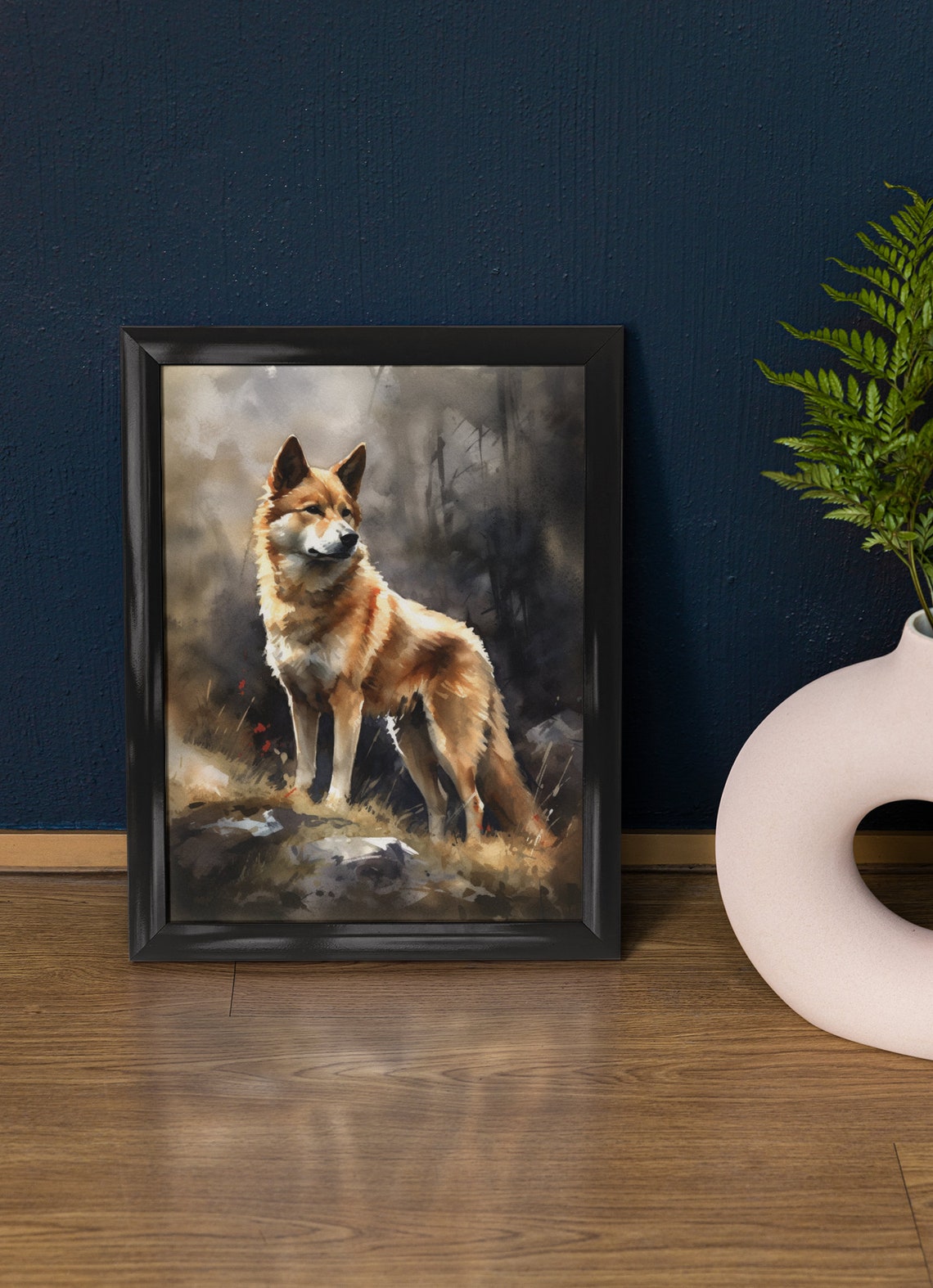Norwegian Buhund Dog Art Print Dog Wall Art Animal Art Print Animal Art Poster Dog Lover Gift Colorful Animal Wall Art Cool Dog Art