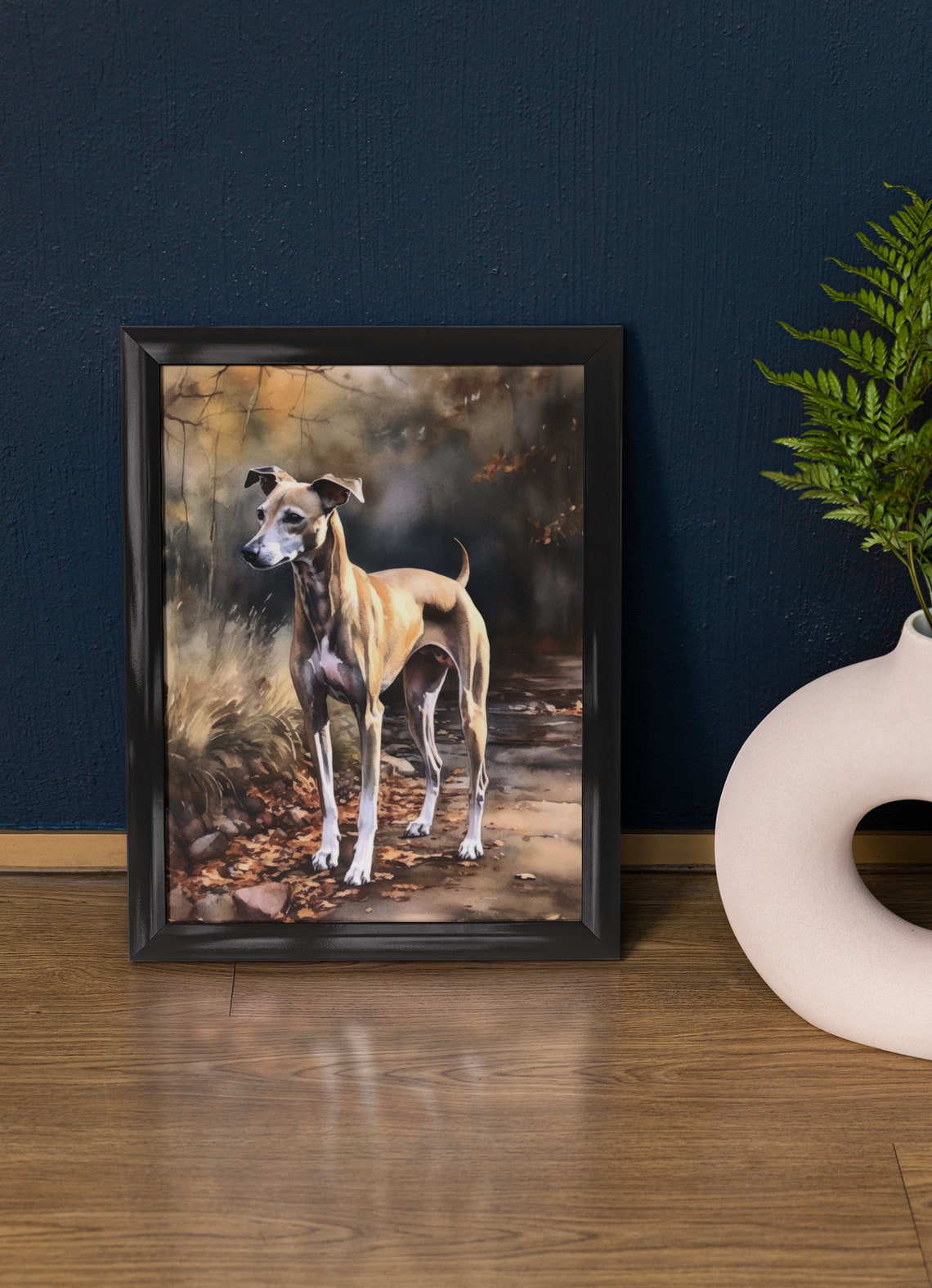 Whippet Dog Art Print Dog Wall Art Animal Art Print Animal Art Poster Dog Lover Gift Colorful Animal Wall Art Cool Dog Art