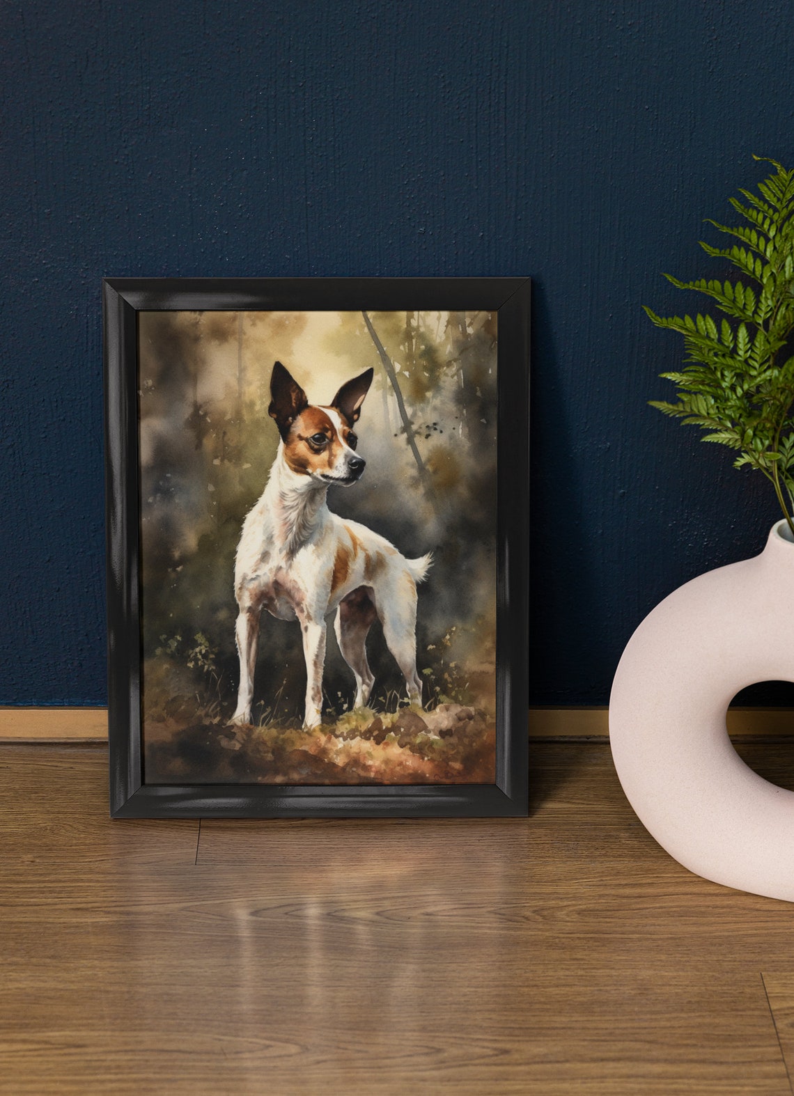 Toy Fox Terrier Dog Art Print Dog Wall Art Animal Art Print Animal Art Poster Dog Lover Gift Colorful Animal Wall Art Cool Dog Art