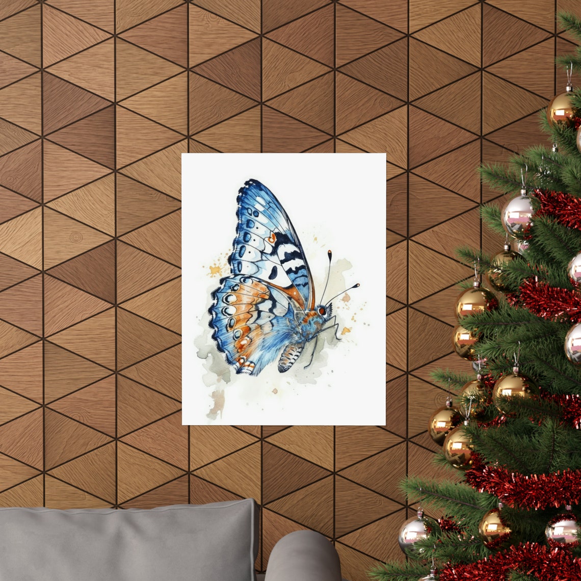 White Admiral Butterfly Art Print Butterfly Home Dcor Watercolor Butterfly Painting Insect Wall Art Nature Lover Butterflies Artwork - Image 3
