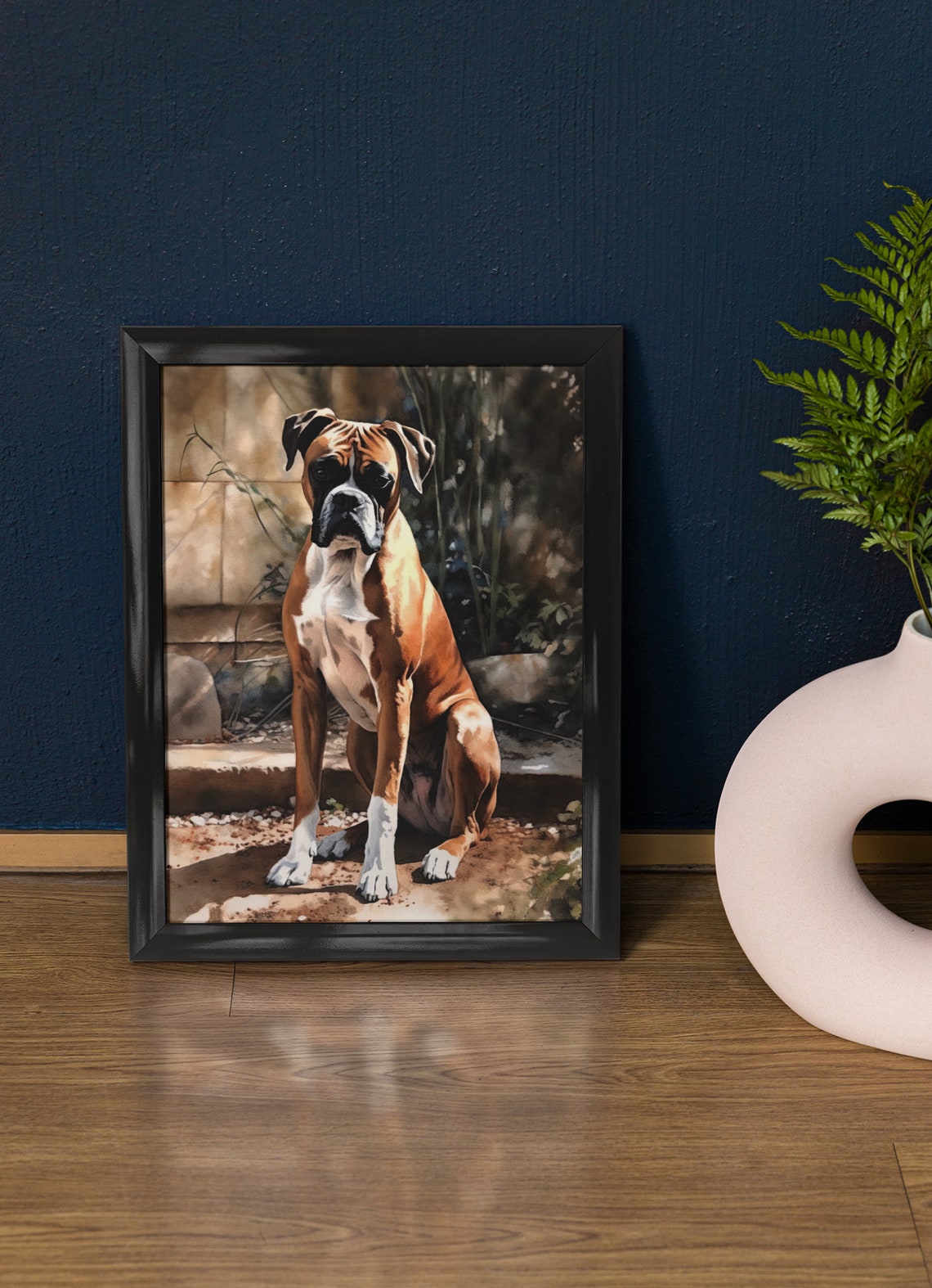 Boxer Dog Art Print Dog Wall Art Animal Art Print Animal Art Poster Dog Lover Gift Colorful Animal Wall Art Cool Dog Art