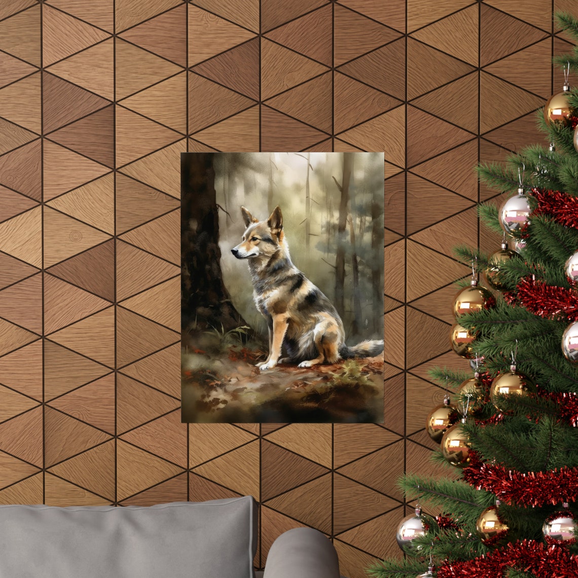 Swedish Vallhund Dog Art Print Dog Wall Art Animal Art Print Animal Art Poster Dog Lover Gift Colorful Animal Wall Art Cool Dog Art - Image 3