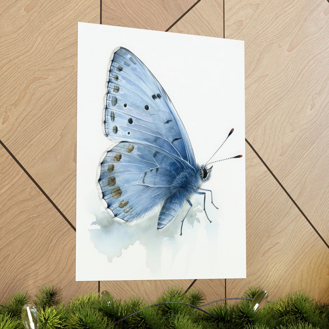 Holly Blue Butterfly Art Print Butterfly Home Dcor Watercolor Butterfly Painting Insect Wall Art Nature Lover Butterflies Artwork - Image 2
