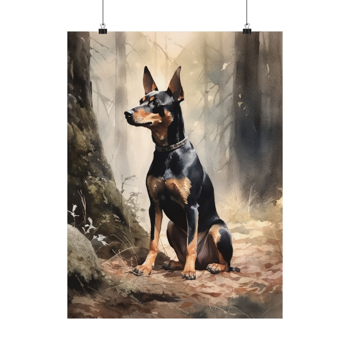 Manchester Terrier Dog Art Print Dog Wall Art Animal Art Print Animal Art Poster Dog Lover Gift Colorful Animal Wall Art Cool Dog Art - Image 5