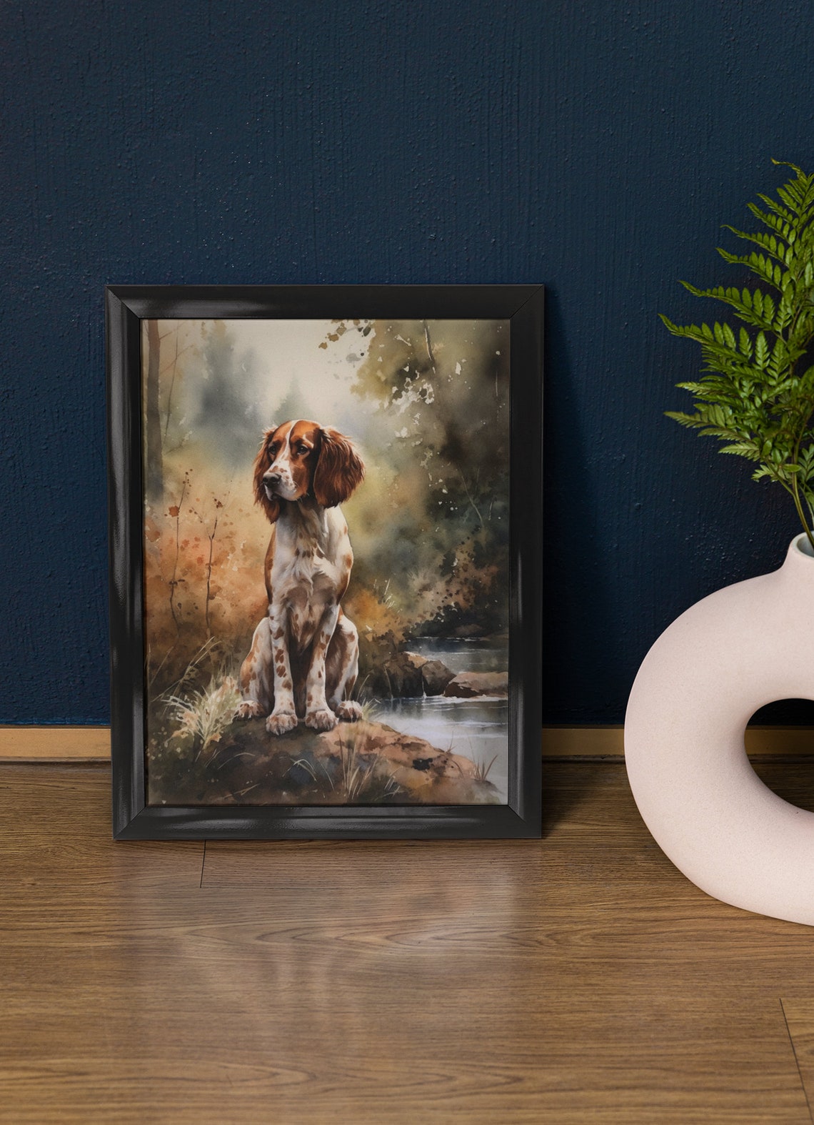 Welsh Springer Spaniel Dog Art Print Dog Wall Art Animal Art Print Animal Art Poster Dog Lover Gift Colorful Animal Wall Art Cool Dog