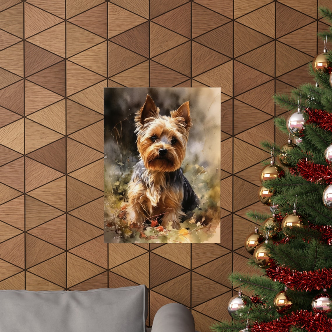 Yorkshire Terrier Dog Art Print Dog Wall Art Animal Art Print Animal Art Poster Dog Lover Gift Colorful Animal Wall Art Cool Dog Art - Image 3