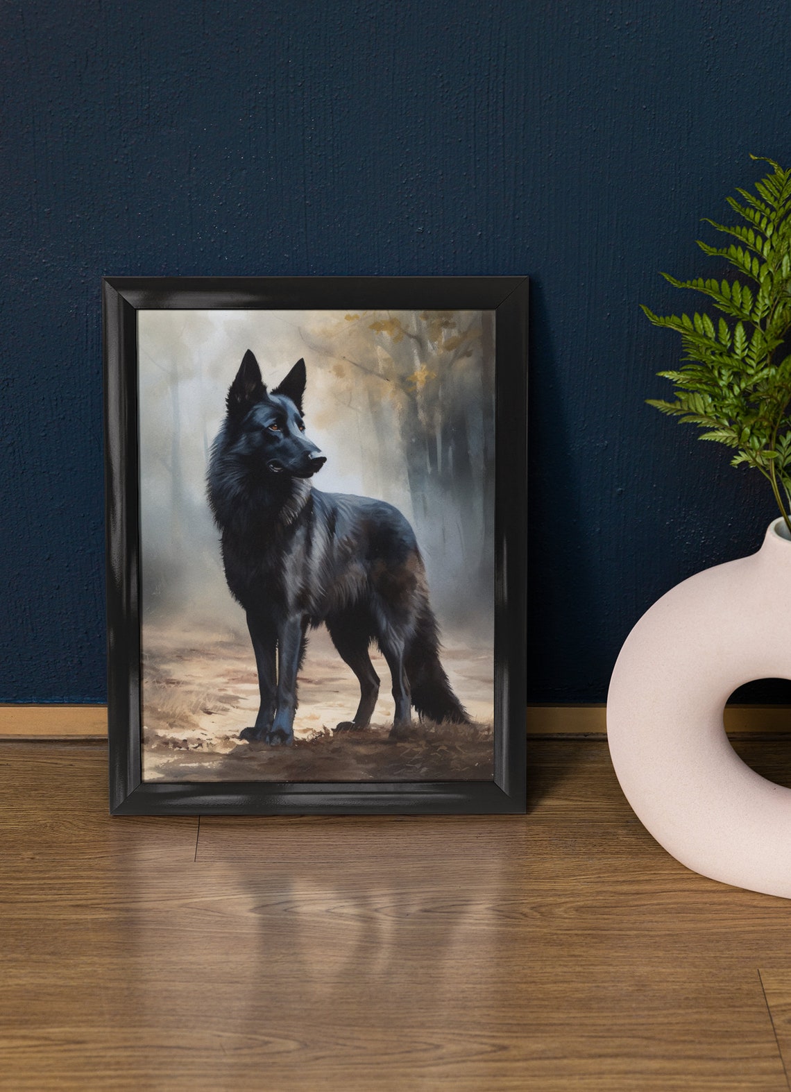 Belgian Sheepdog Dog Art Print Dog Wall Art Animal Art Print Animal Art Poster Dog Lover Gift Colorful Animal Wall Art Cool Dog Art