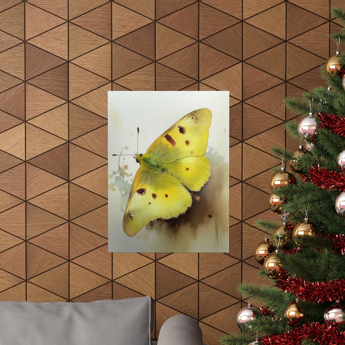 Clouded Sulphur Butterfly Art Print Butterfly Home Dcor Watercolor Butterfly Painting Insect Wall Art Nature Lover Butterflies Artwork - Image 3