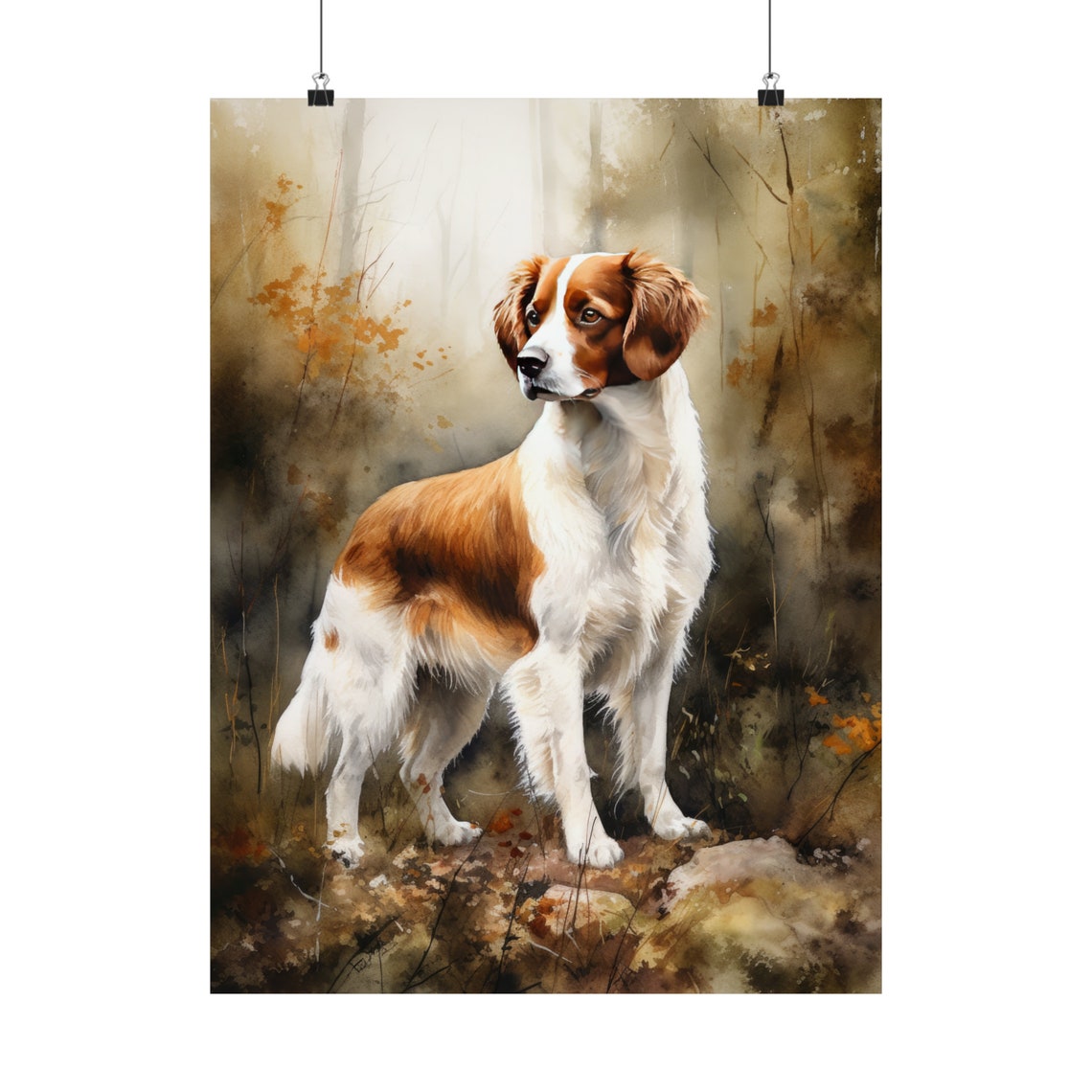 Nederlandse Kooikerhondje Dog Art Print Dog Wall Art Animal Art Print Animal Art Poster Dog Lover Gift Colorful Animal Wall Art - Image 5